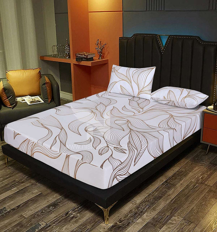 Fitted Double Bed Sheet DS 287 - Nishat Creative Store