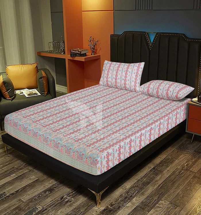 Fitted Double Bed Sheet DS 288 - Nishat Creative Store