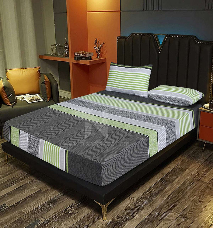 Fitted Double Bed Sheet DS 317 - Nishat Creative Store