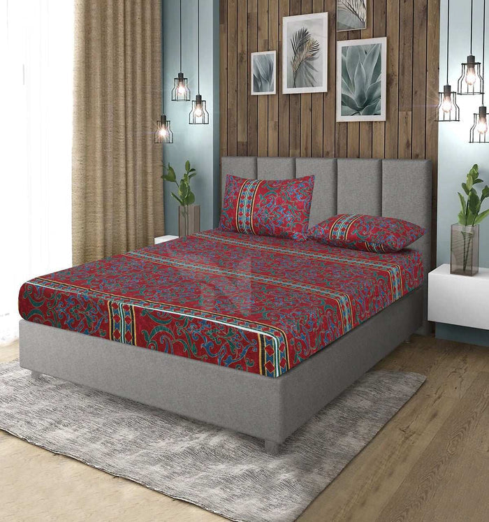 Fitted Double Bed Sheet DS 328 - Nishat Creative Store