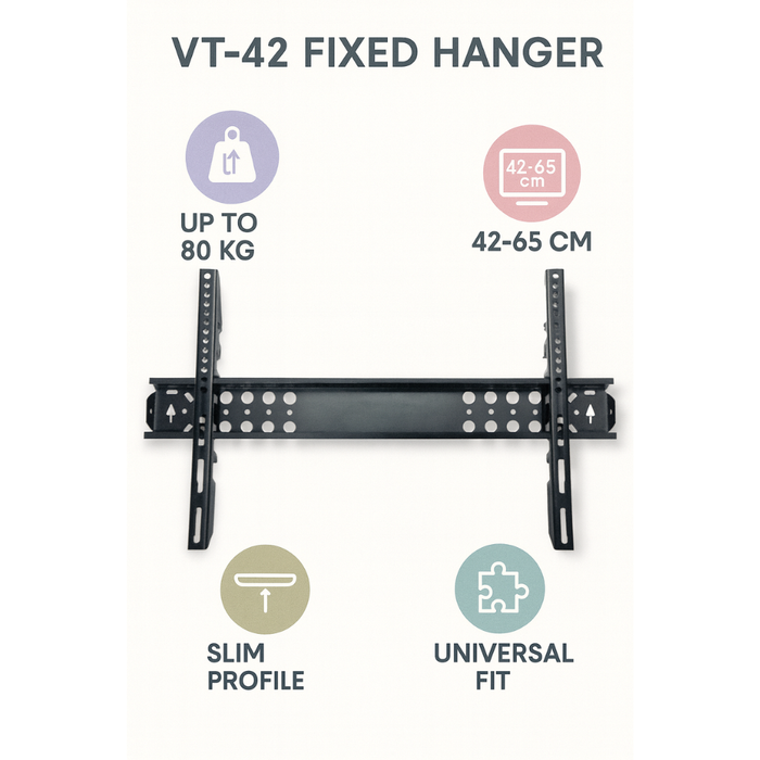 VONTECH tv wall mount Metal dimensions specs