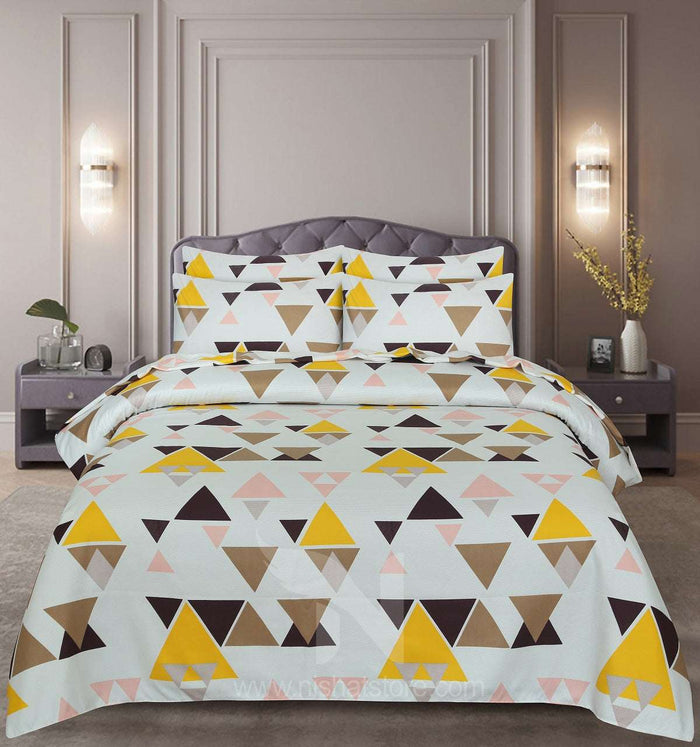 Floral Quilt Cover 6 Pcs Design 209 - Nishat Creative Store