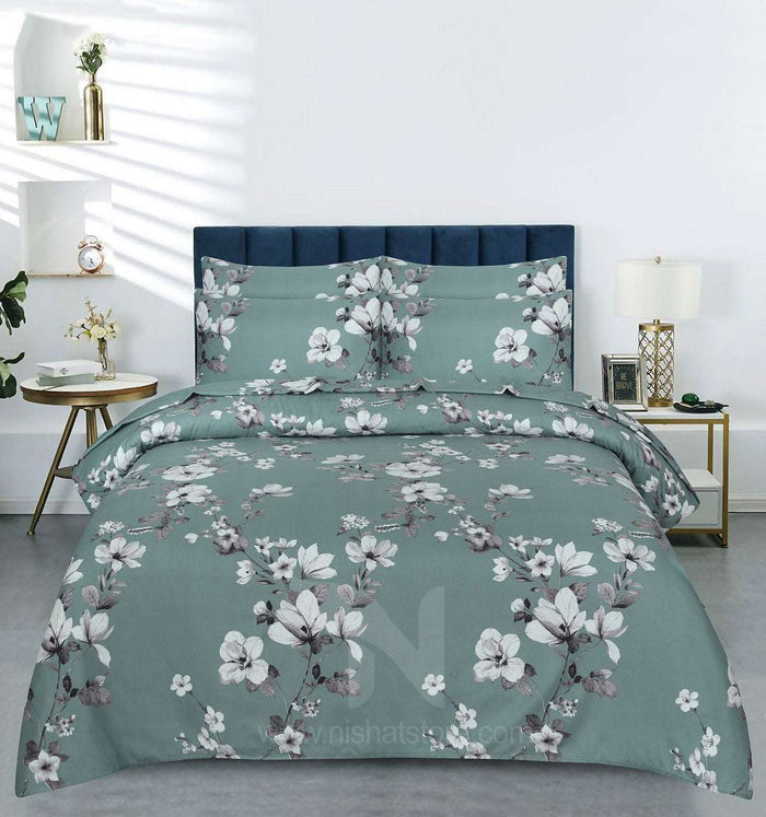 Floral Quilt Cover 6 Pcs Design 212 - Nishat Creative Store