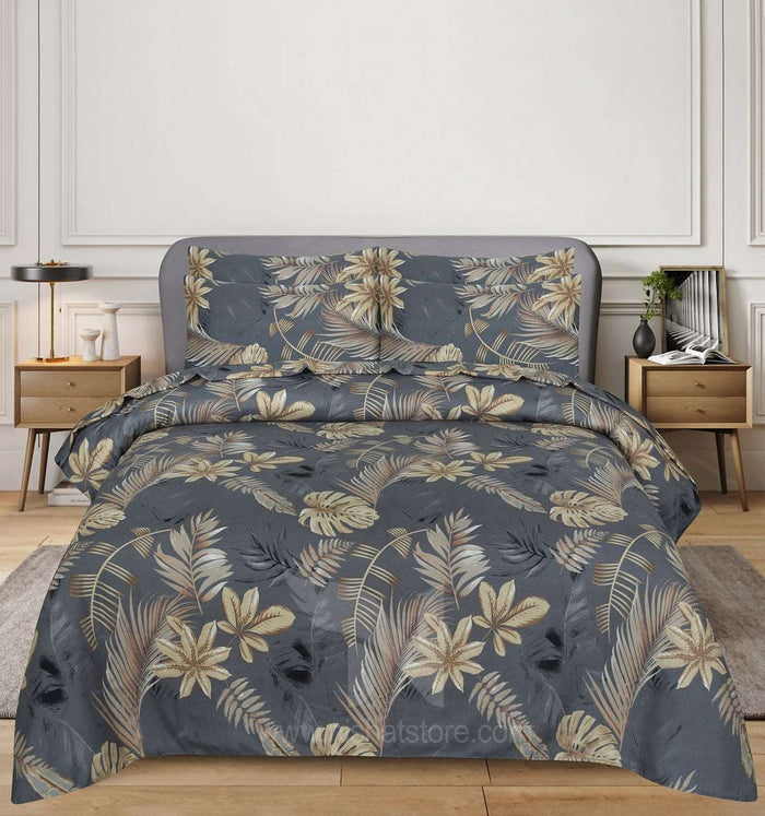 Floral Quilt Cover 6 Pcs Design 217 - Nishat Creative Store