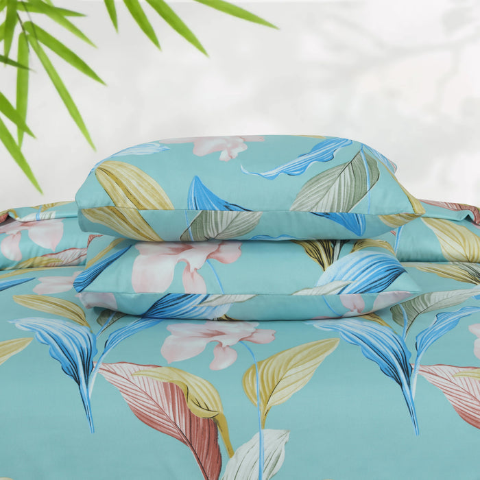 Floral Quilt Cover 6 Pcs Design 218 - Nishat Creative Store