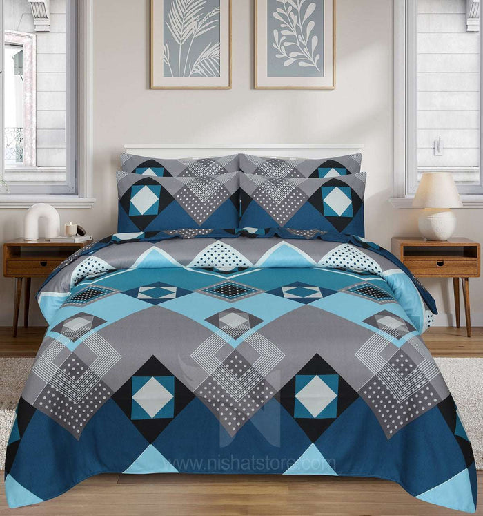 Floral Quilt Cover 6 Pcs Design 219 - Nishat Creative Store