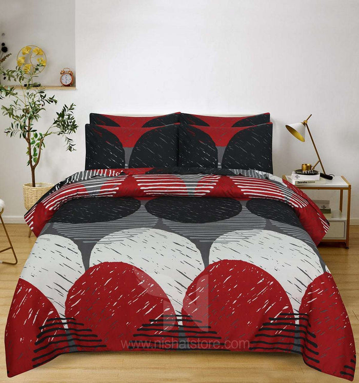 Floral Quilt Cover 6 Pcs Design 222 - Nishat Creative Store