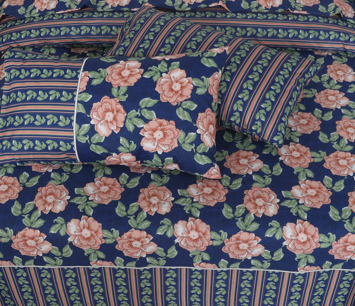Floral Reversible Cotton Quilt Cover 6 Pcs Design 201 - Nishat Creative Store