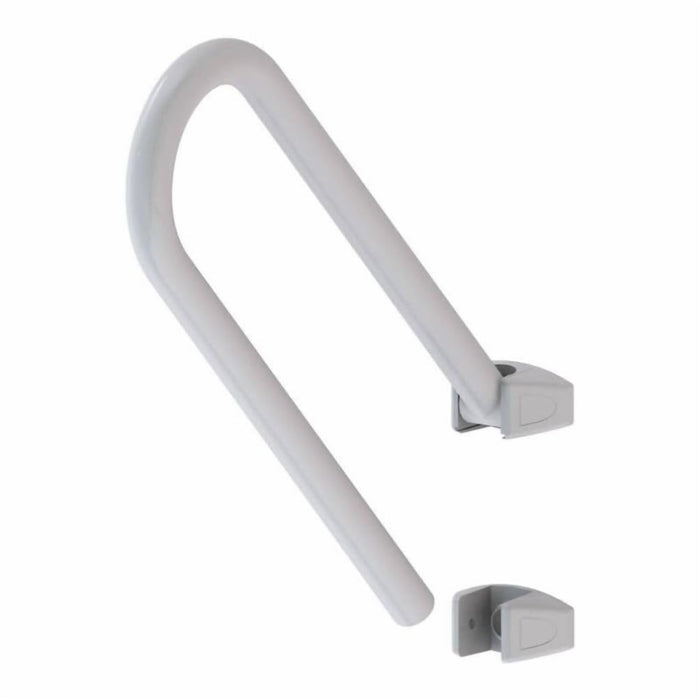 Foldable Stainless Steel Bathroom Grab Bar 52 x 11 cm, White