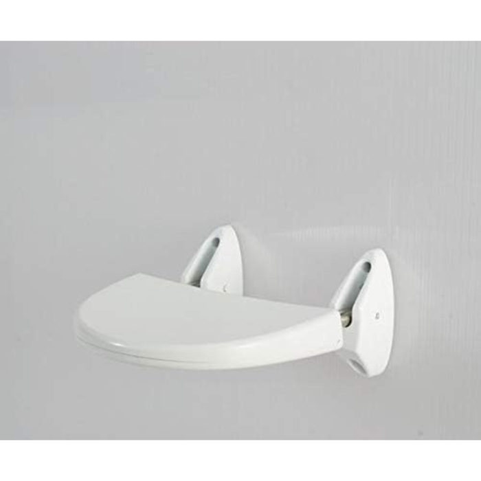 Primanova wall-mounted bathtub seat Aluminium close-up detail