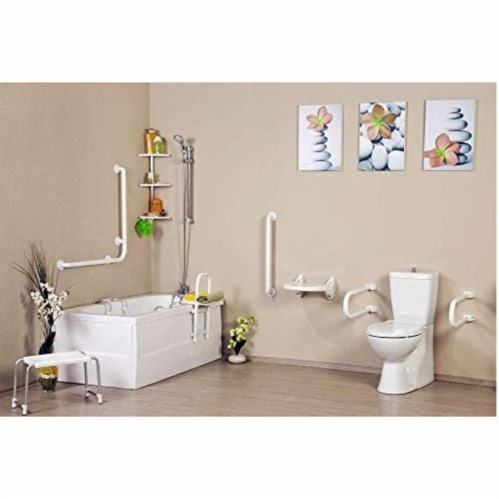 Foldable Wall Mounted Shower Seat, 23 x 40.5 cm Bathtub Bench