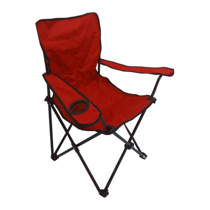 Primanova chair Aluminium red front view