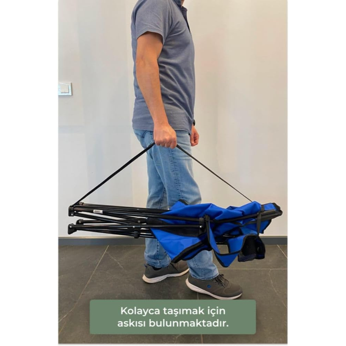 Folding Camping Chair 45 Metal Primanova close-up detail