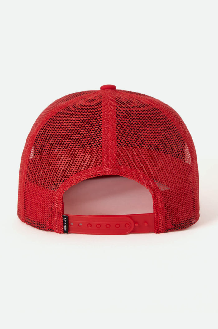 Ford 4x4 Chrome Trucker Hat - Rangoon Red