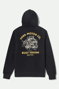 Ford Built Tough Fleece Hoodie - Burnt Rubber