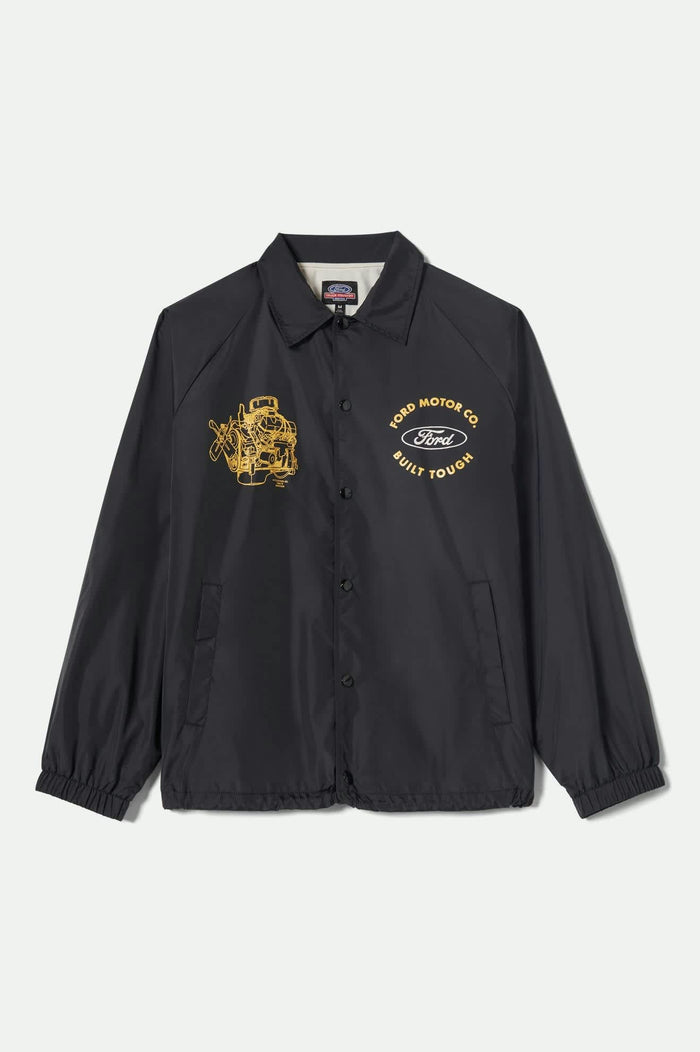 Men's Ford Built Tough Windbreaker in the color Burnt Rubber - Front Product View