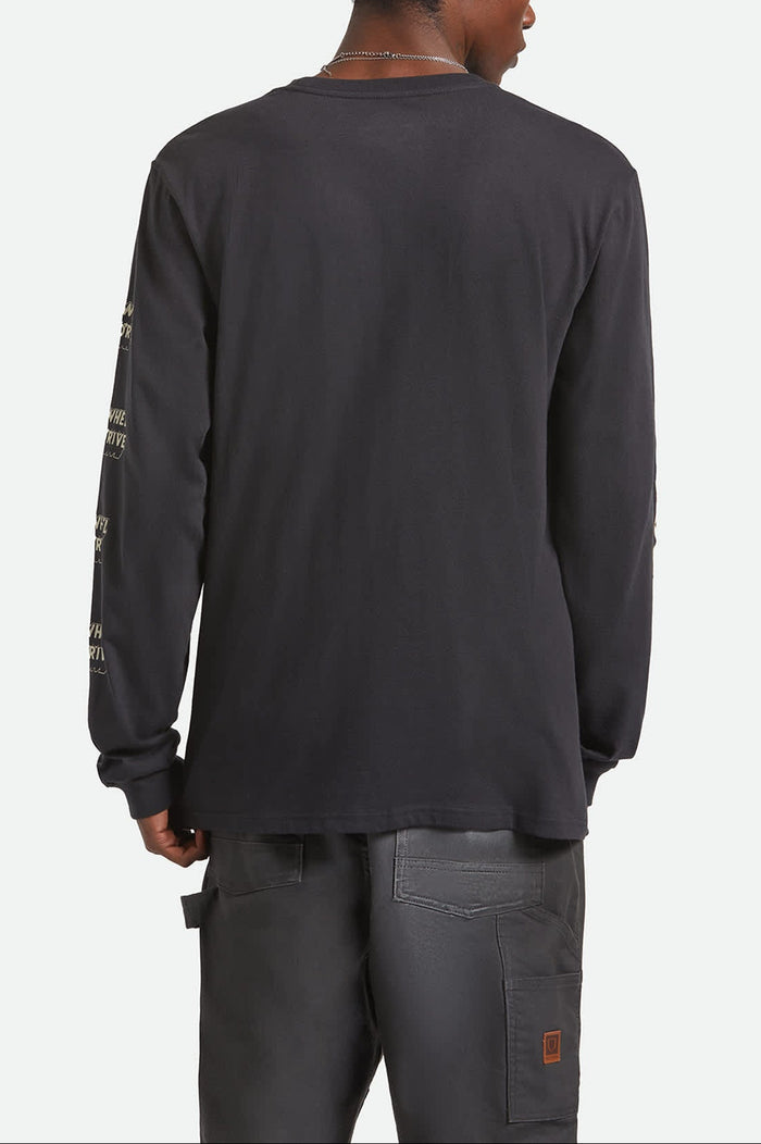 Men's Ford Mud Marathon L/S Standard T-Shirt in the color Burnt Rubber - Men's Back View