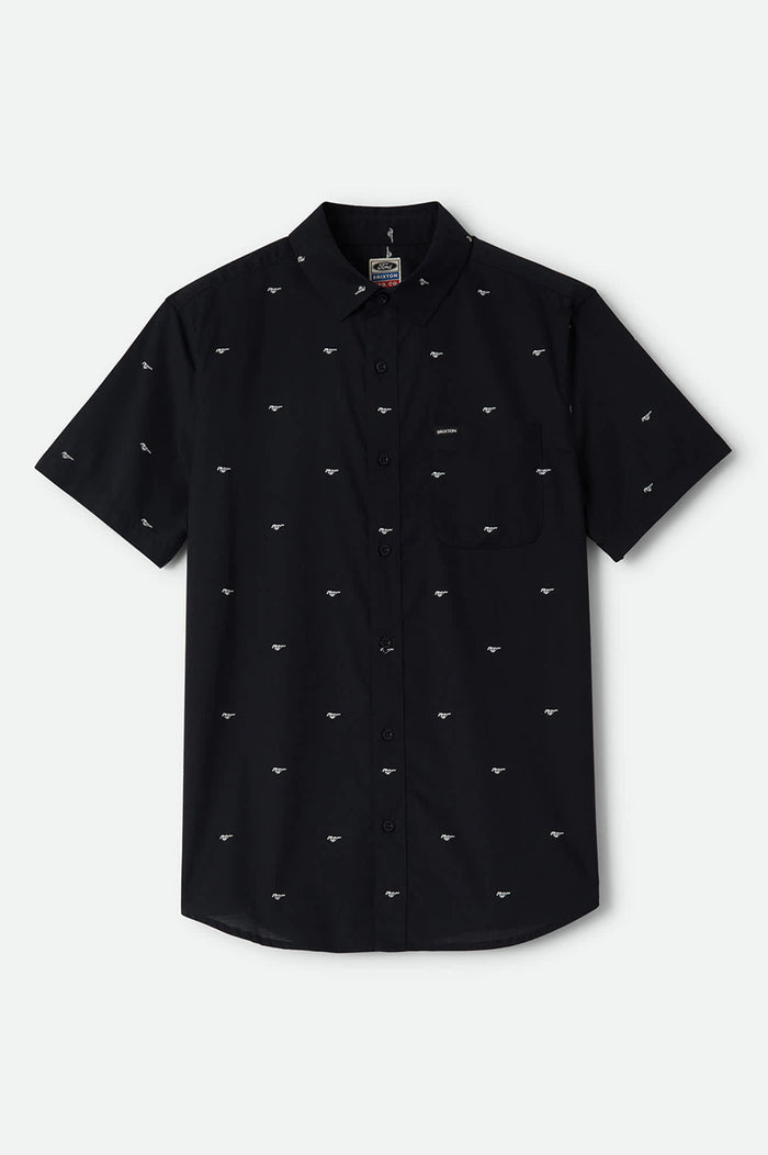 Men's Ford Mustang Shirt in the color Mustang/Burnt Rubber - Front Product Laydown Image