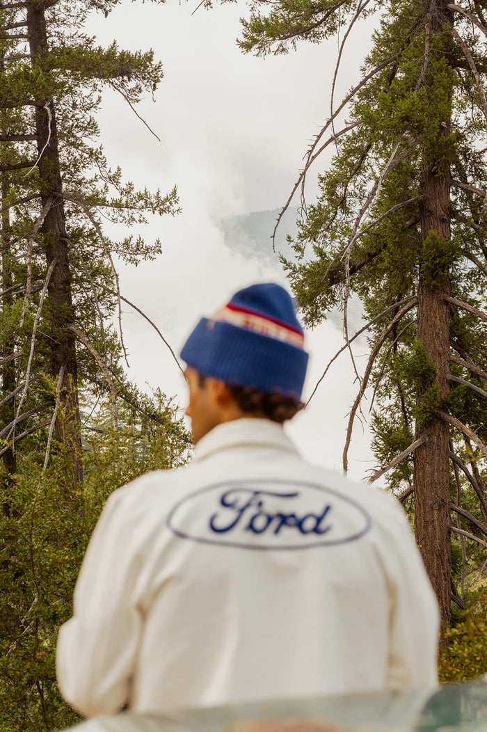Men's Ford Number One Garage Jacket in the color Wimbledon White - Men's Lifestyle image
