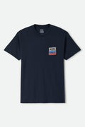 Men's Ford Service Dept Pocket T-Shirt in the color American Navy - Front Product Laydown Image