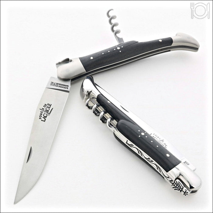 Forge de Laguiole 12 cm Picnic Knife Ebony-FDL POCKET KNIFE