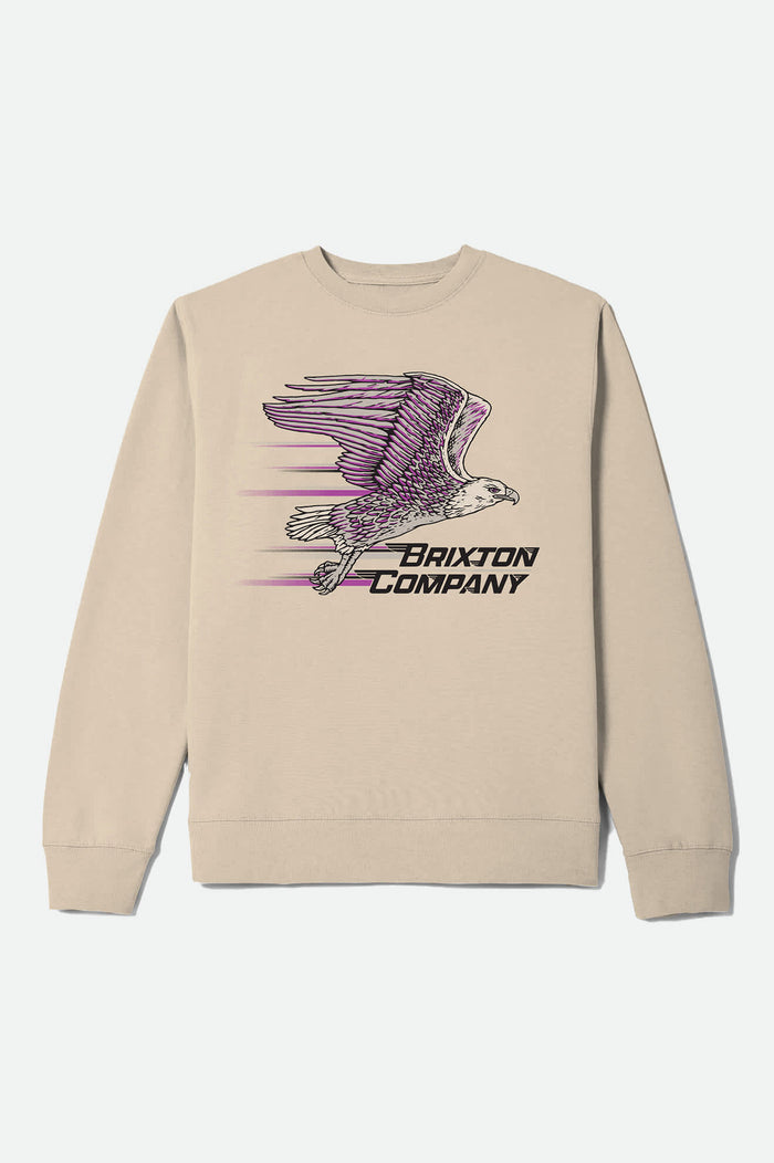 Men's Free Crew in the color Bone - Front Product View