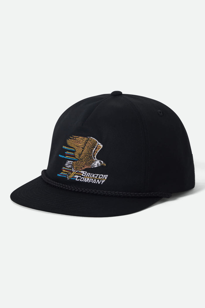 Unisex Free Snapback in the color Black - Front Product View