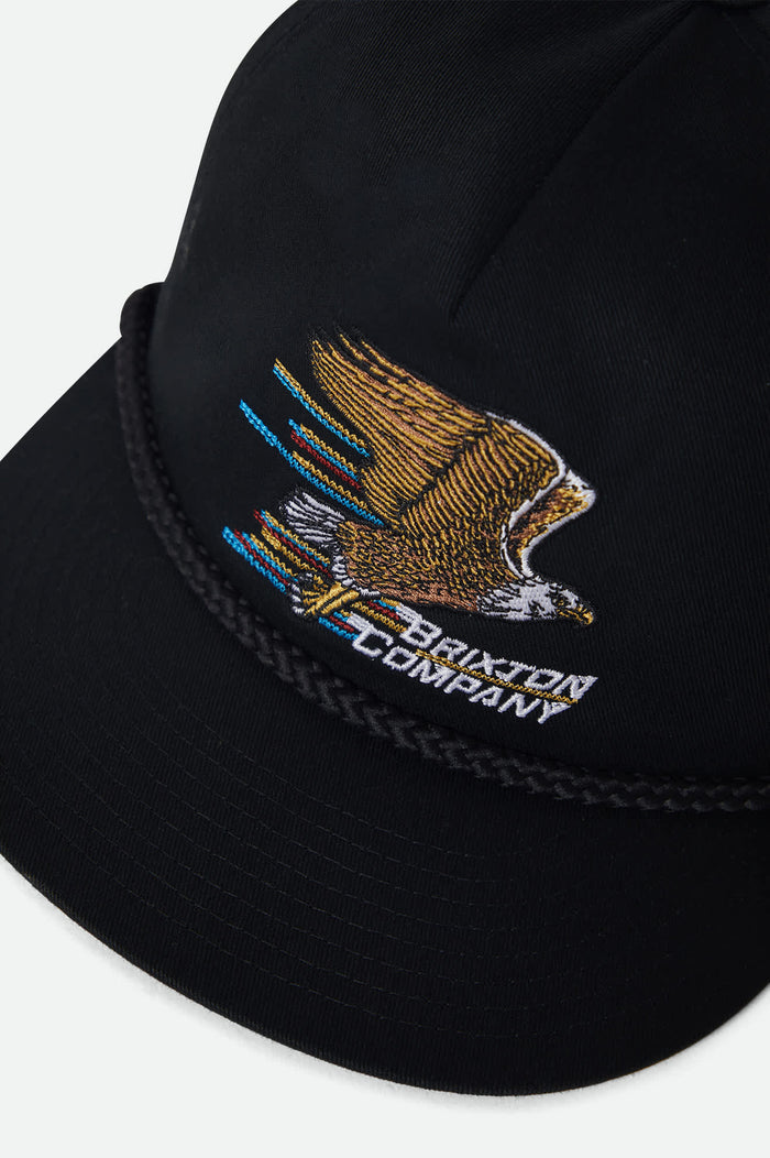 Unisex Free Snapback in the color Black - Additional Laydown image