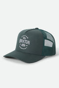 Unisex Fremont Netplus Trucker Hat in the color Primal Green/Primal Green - Front Product Laydown Image