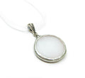Full moon stained glass pendant-necklace