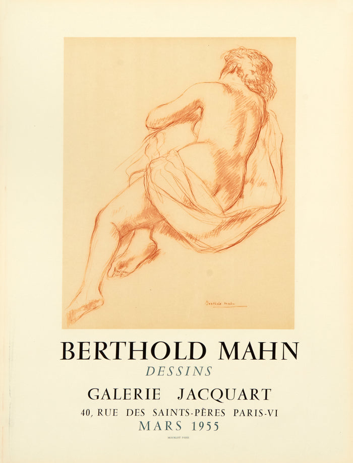 Galerie Jacquart (after) Berthold Mahn, 1955 - Mourlot Editions - Fine_Art - Poster - Lithograph - Wall Art - Vintage - Prints - Original