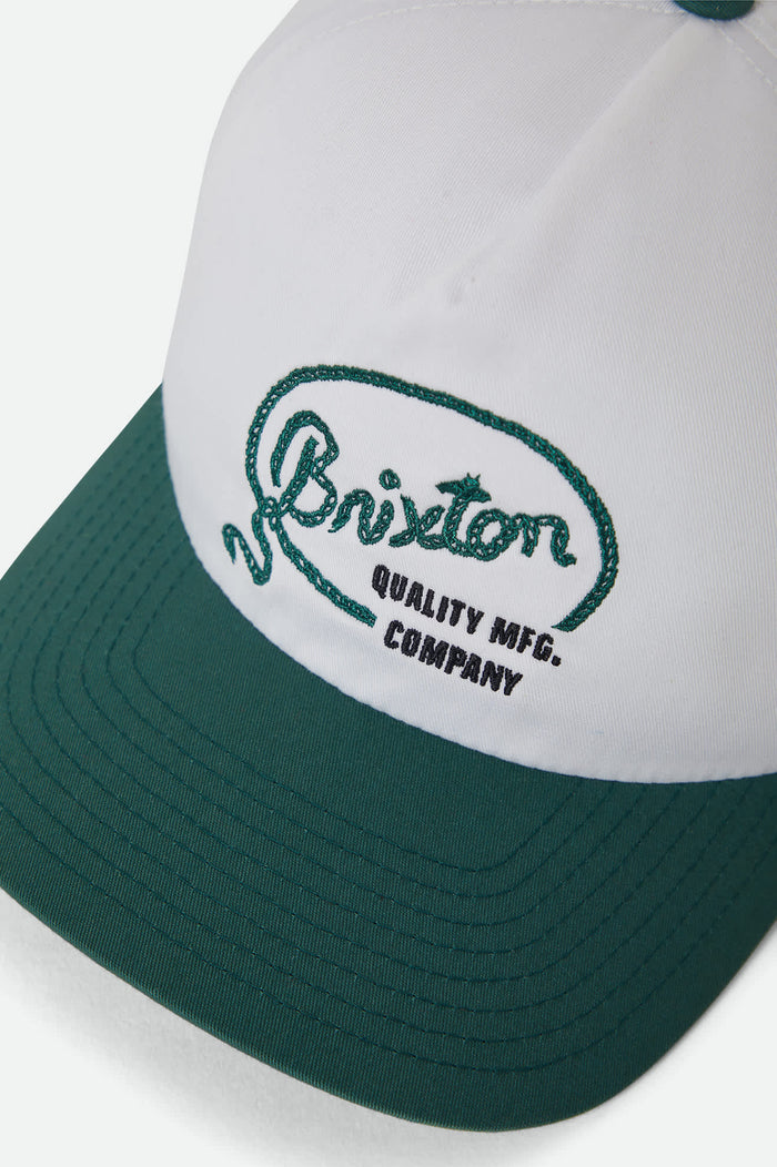 Unisex Gallatin Snapback in the color Off White/Primal Green - Additional Laydown image