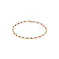 Gameday Hope Sincerity Pattern 2mm Bead Bracelet - Bright Red
