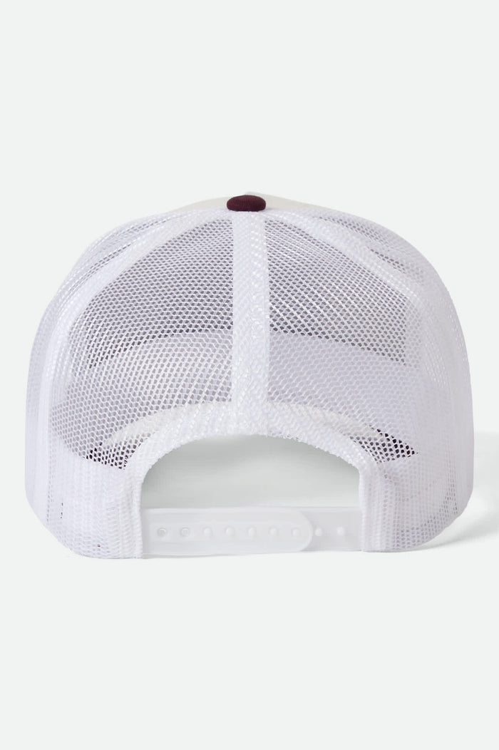 Genuine Quality Netplus Trucker Hat - Off White/Port