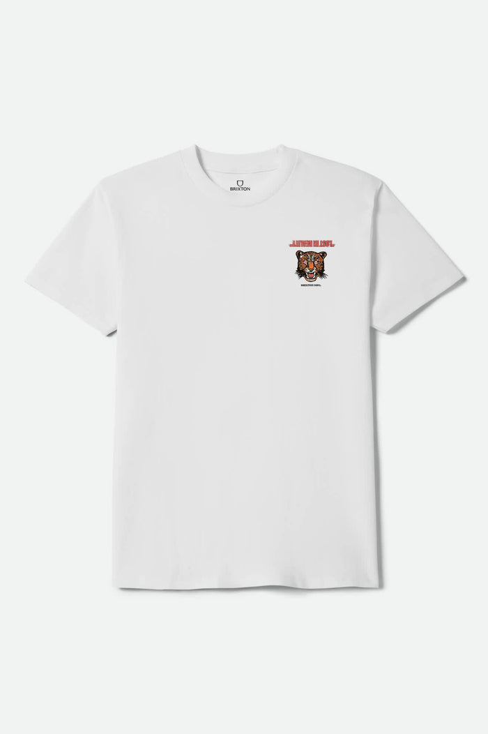 Men's Getaway Short Sleeve Shirt in the color White - Front Product View