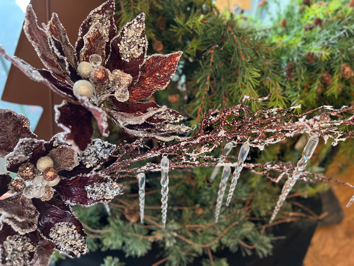 Glam Icicle Burgundy Glitter Spray