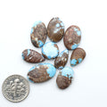Discover the beauty of Natural Golden Hills Turquoise—prized for its icy blue tones, golden matrix, and exceptional quality. Ideal for artisan jewelry designs.