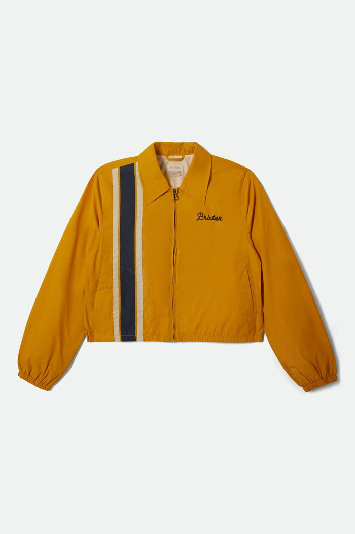 Women's Goodyear Mechanics Women's Garage Jacket in the color Nugget Gold - Front Product View