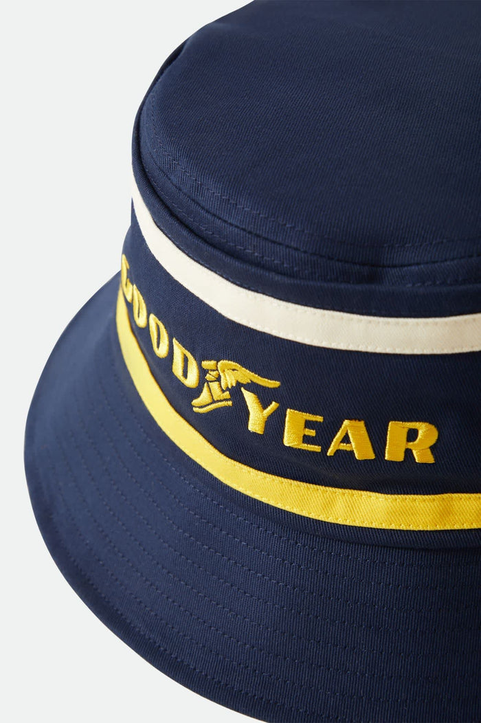 Unisex Goodyear Service Bucket Hat in the color Navy - Additional Laydown image