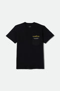Men's Goodyear Service Pocket T-Shirt in the color Black - Front Product View