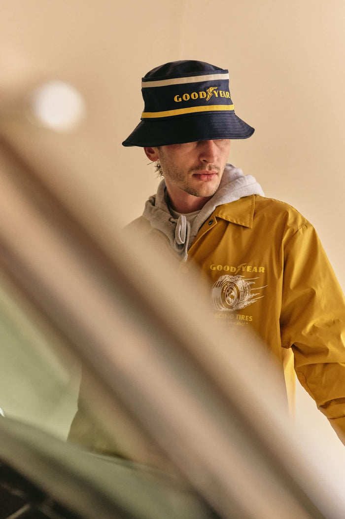 Men's Goodyear Slick Windbreaker in the color Nugget Gold - Additional Fit image