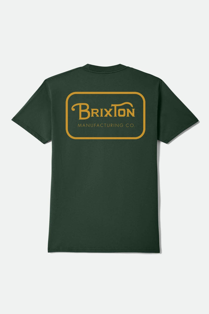 Grade Short Sleeve Standard T-Shirt - Forest Green/Gold