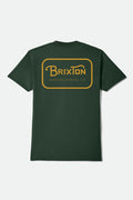 Grade Short Sleeve Standard T-Shirt - Forest Green/Gold