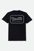 Grade Short Sleeve T-Shirt - Black/Off White/Retro Blue