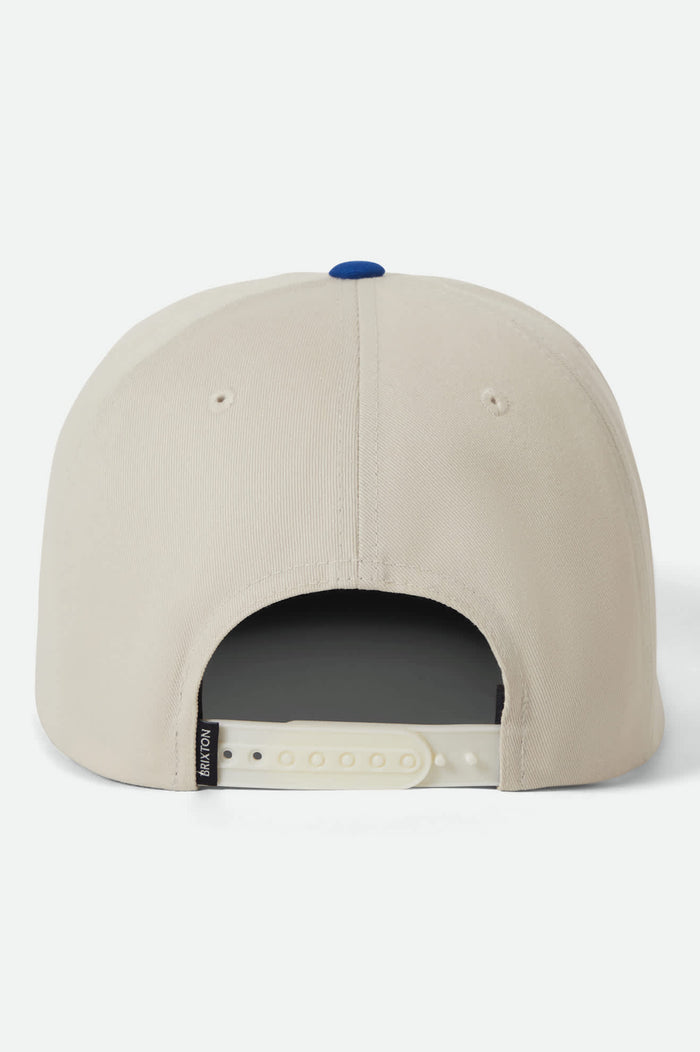 Unisex Grade Snapback in the color Whitecap/Royal - Additional Laydown image