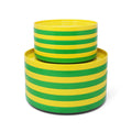 Green and Yellow Massimo Vignelli for Heller Plates - Set of 16