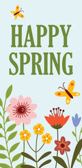 Happy Spring Garden Single Vinyl Banner Dekra-Lite