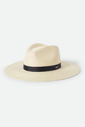 Women's Harper Straw Hat in the color Natural - Front Product Laydown Image