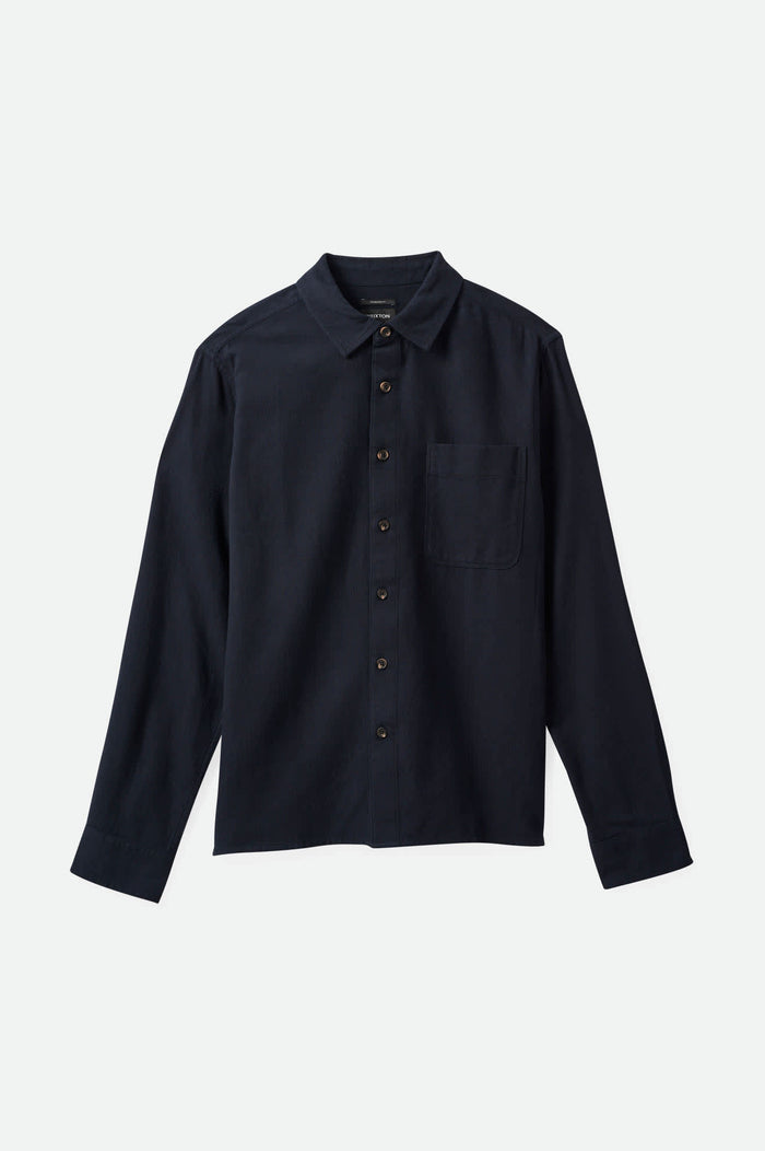 Men's Hasting Lightweight Flannel in the color Black - Front Product Laydown Image
