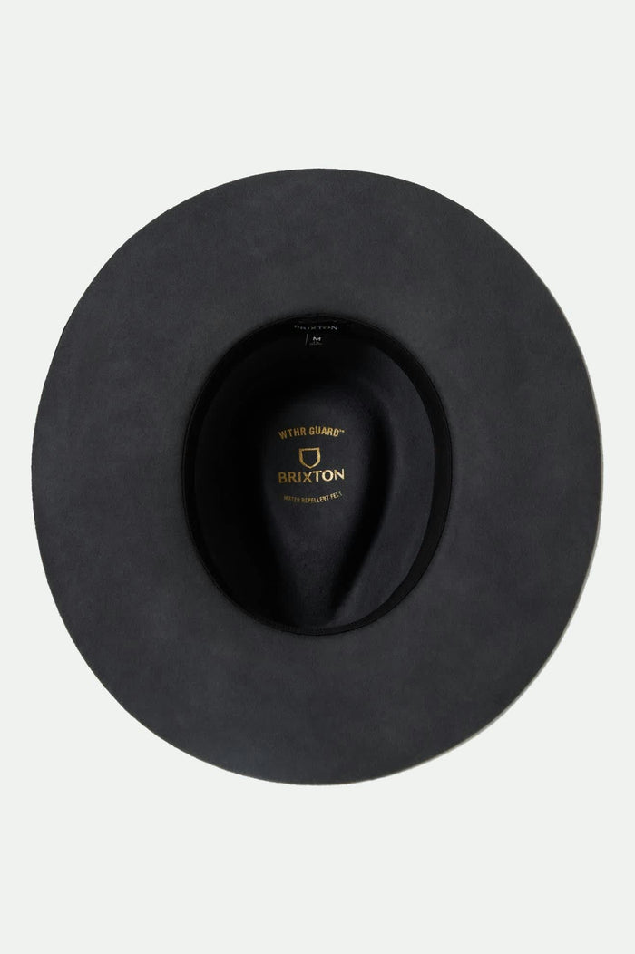 Unisex Hawkins WTHR GUARD™ Cowboy Hat in the color Asphalt/Brown - Additional Laydown image